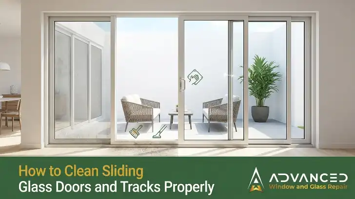 How to Clean Sliding Glass Doors and Tracks Properly Guide by Advanced Window Glass Repair