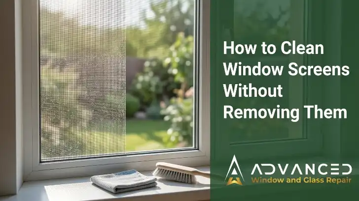 How to Clean Window Screens Without Removing Them Full Guide by Advanced Window Glass Repair