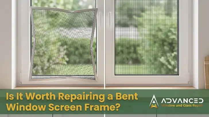 Is It Worth Repairing a Bent Window Screen Frame? Full Guide by Advanced Window Glass Repair