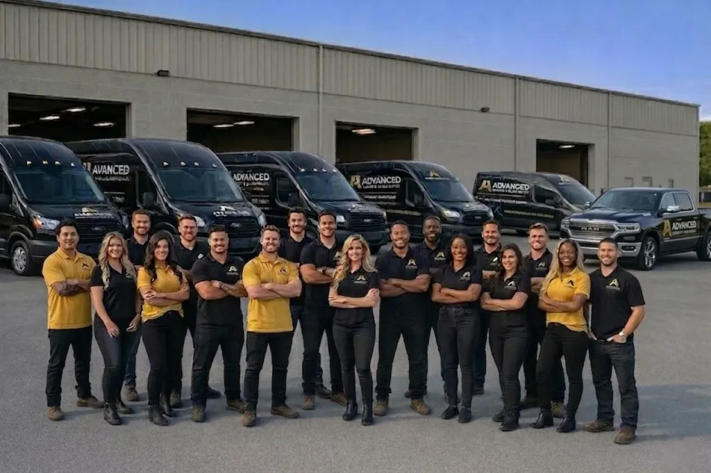 Experienced glass specialists serving Montgomery County by Advanced Window & Glass Repair for residential and commercial services