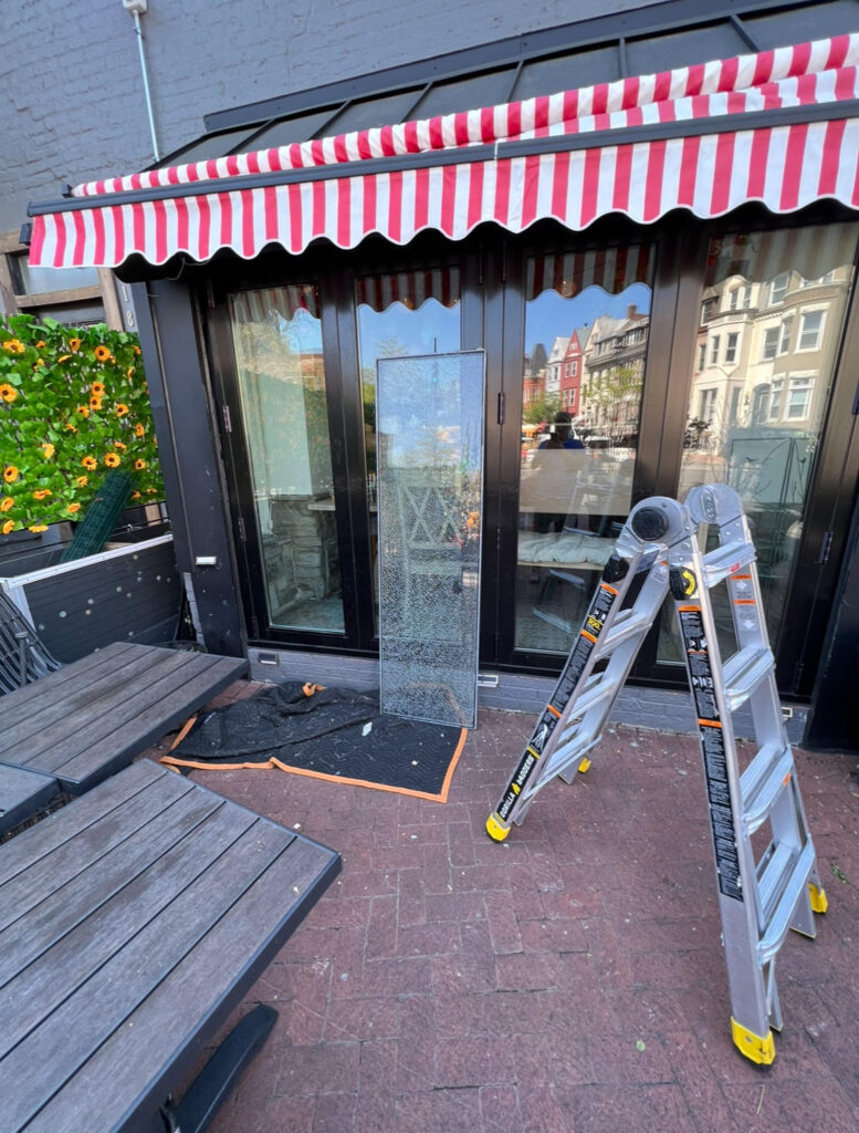 Professional glass repair project work residential commercial DMV