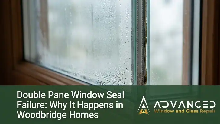 Double pane window seal failure explanation by Advanced Window & Glass Repair in Woodbridge VA