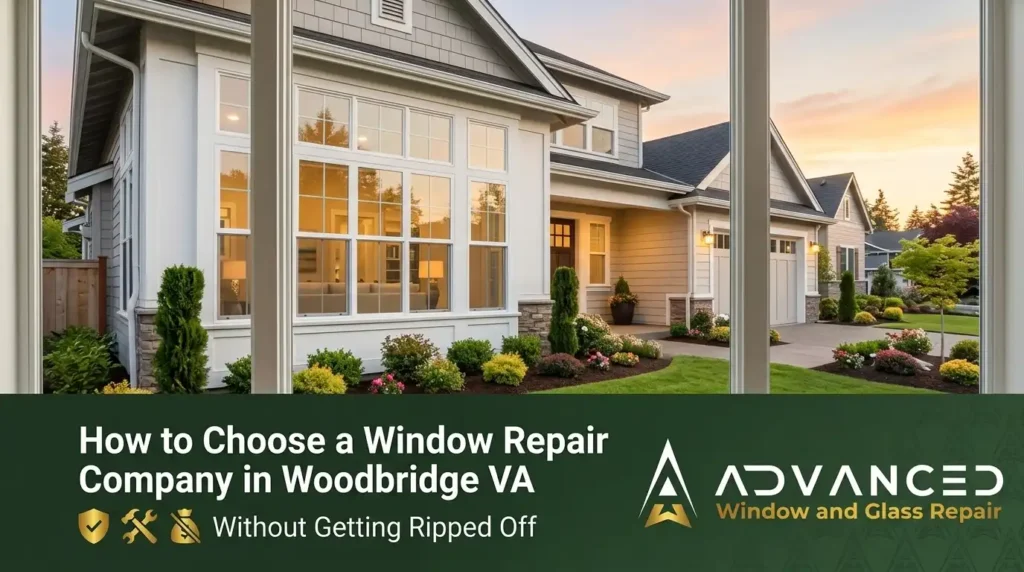 Emergency window repair service by Advanced Window & Glass Repair in Woodbridge VA