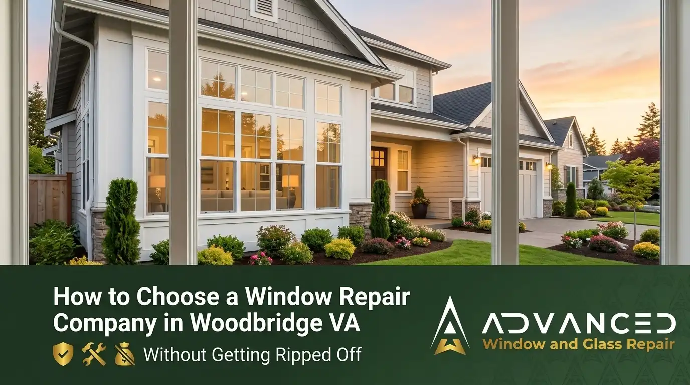 Emergency window repair service by Advanced Window & Glass Repair in Woodbridge VA