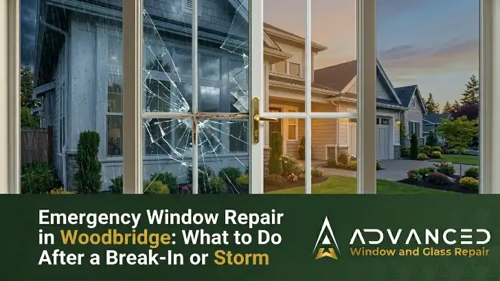 Emergency window repair service by Advanced Window & Glass Repair in Woodbridge VA