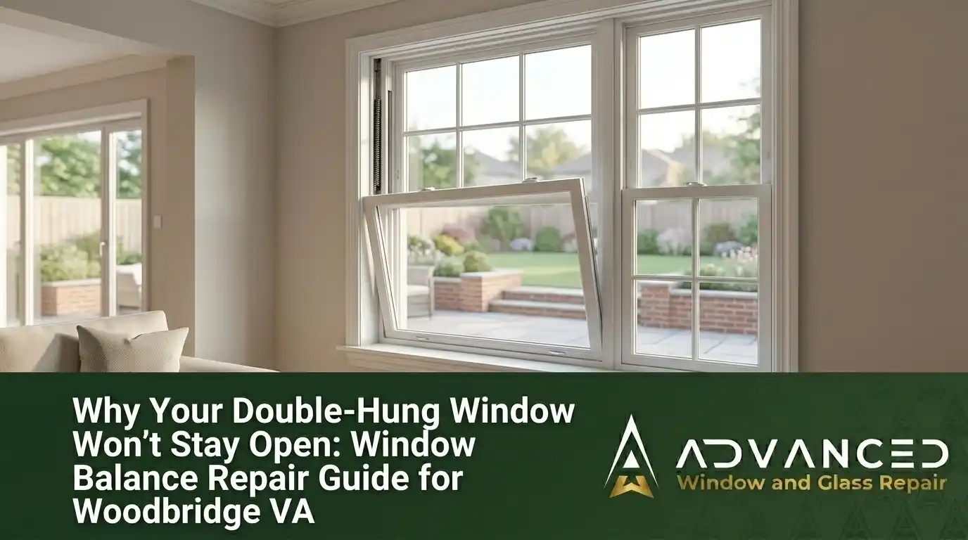 Double-Hung Window Won't Stay Open Woodbridge VA Repair Guide