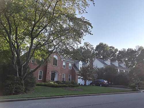 Houses in Crosspointe, August 2019