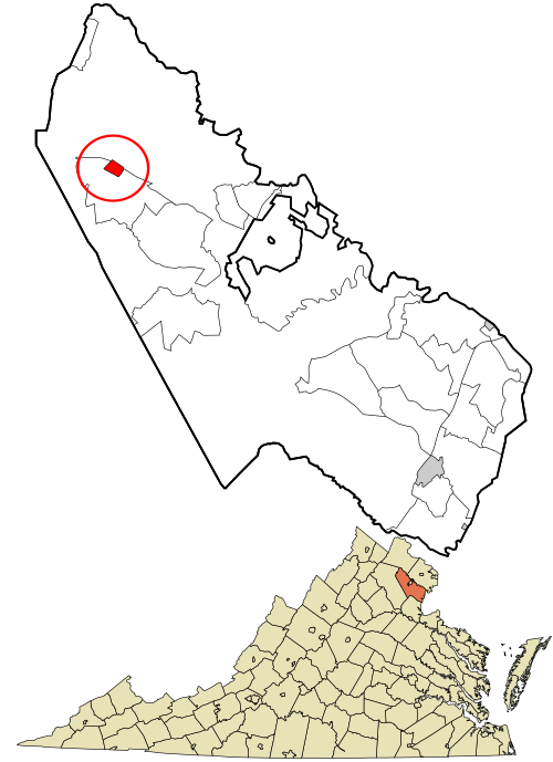 Haymarket Location in Prince William County and the state of Virginia