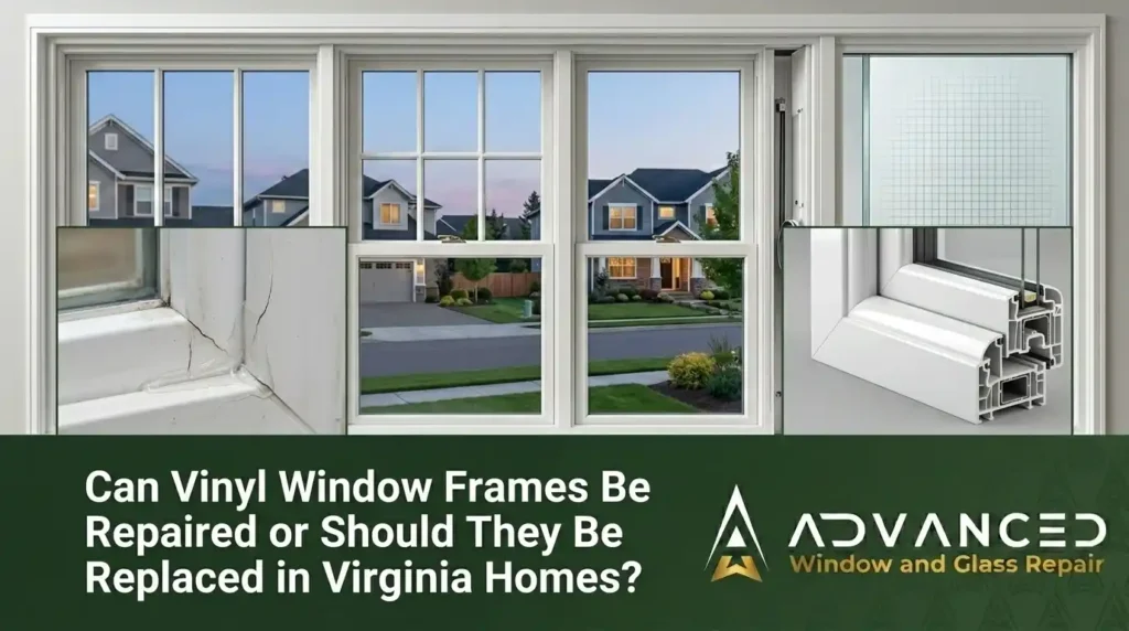 Can Vinyl Window Frames Be Repaired or Should They Be Replaced in Virginia Homes