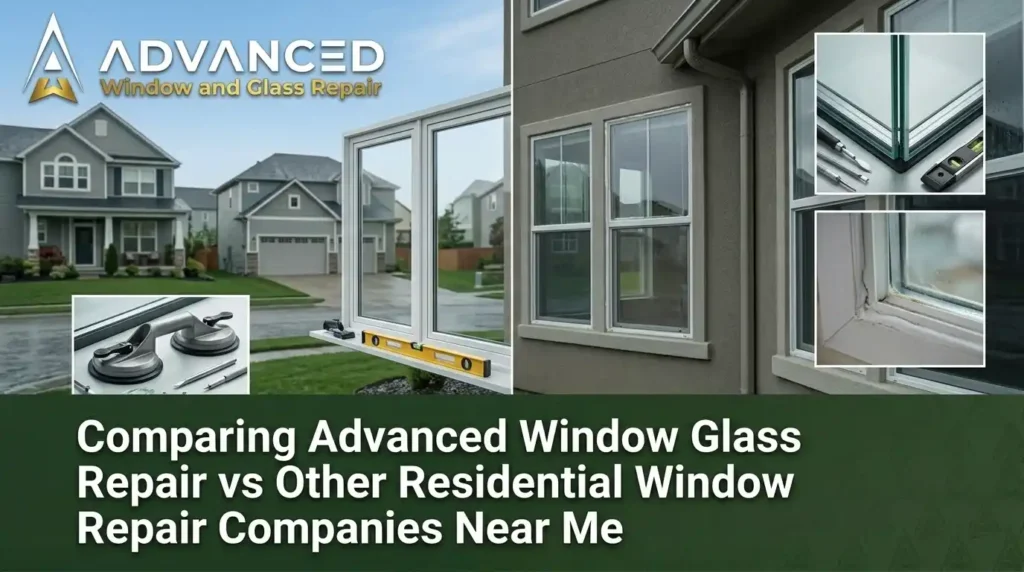 Comparing Advanced Window Glass Repair vs Other Residential Window Repair Companies Near Me