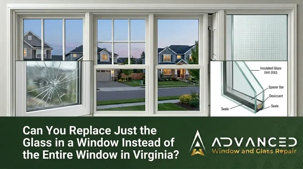 Can You Replace Just the Glass in a Window Instead of the Entire Window in Virginia?