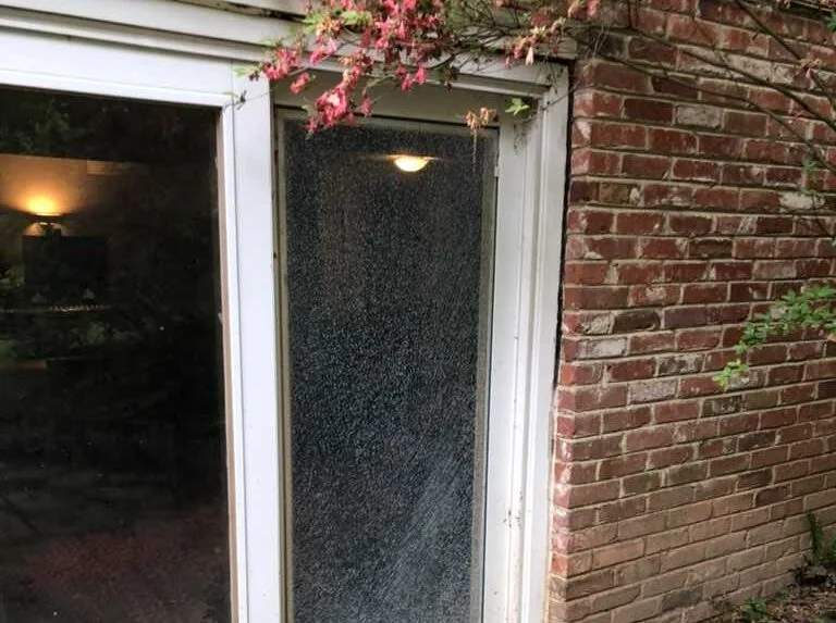Emergency glass repair in Annandale by Advanced Window & Glass Repair securing a broken residential window