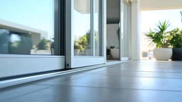 Professional Fairfax sliding door repair assessment by Advanced Window & Glass Repair identifying damaged door components