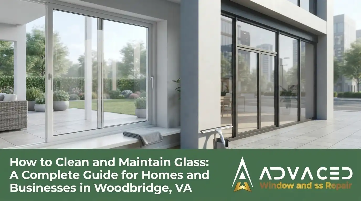 Residential and commercial glass maintenance in Woodbridge, VA by Advanced Window & Glass Repair
